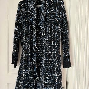 Woven Stylish Cardigan with Fringe Edge detailing in size XL